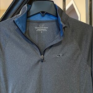 Vineyard Vines Men's Dark Gray Quarter-Zip Jacket